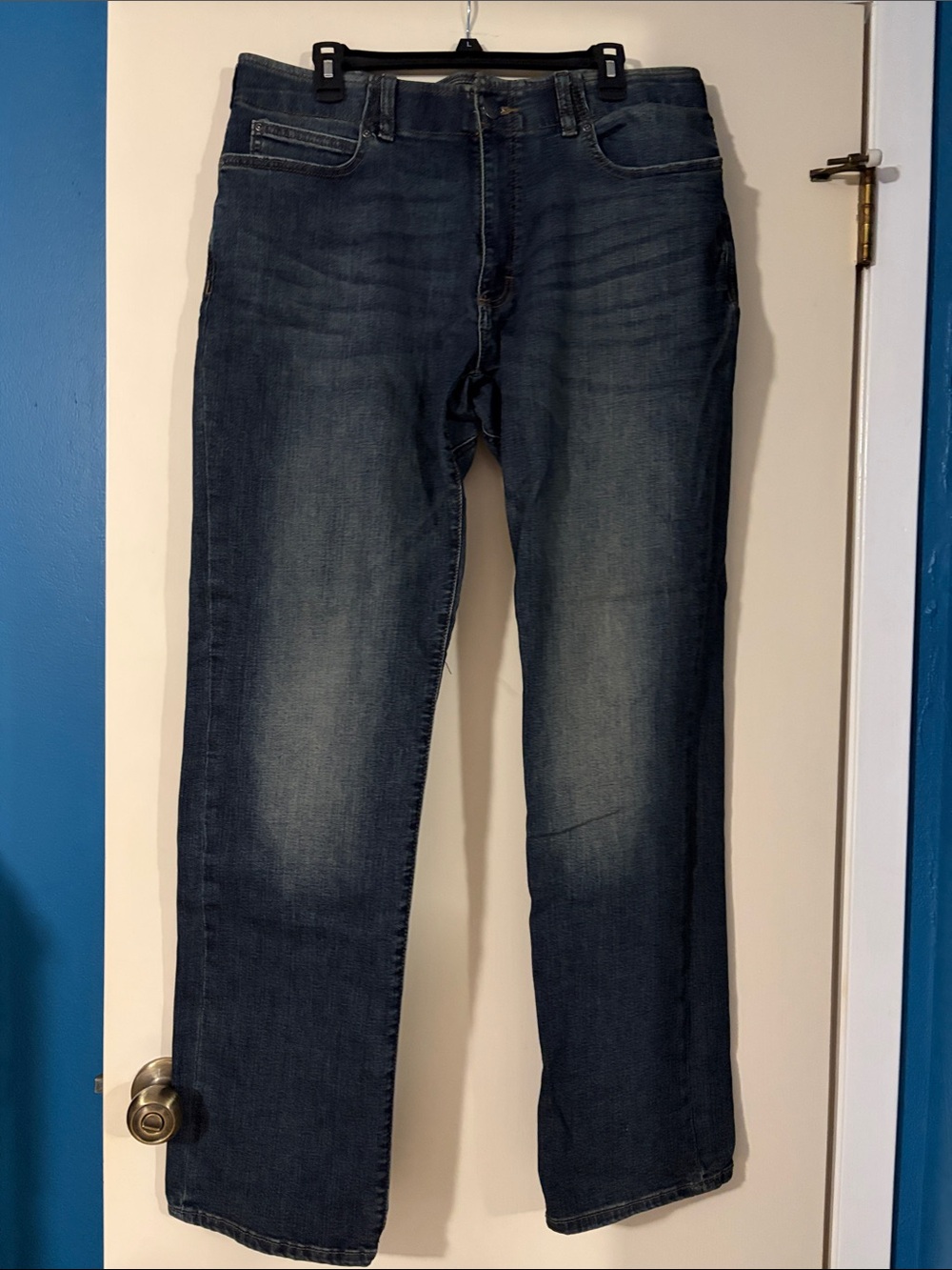 Lee Extreme Motion Men's Faded Blue Straight Jeans 36x34
